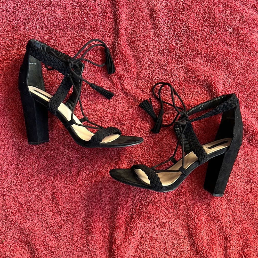 Forever 21 Black Heels, Size 10
